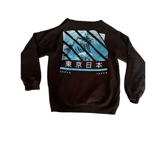 Popular Poison Tokyo Japan Hoodie Men Medium Long Sleeve Pocket Sweatshirt Kanji - Picture 2 of 6